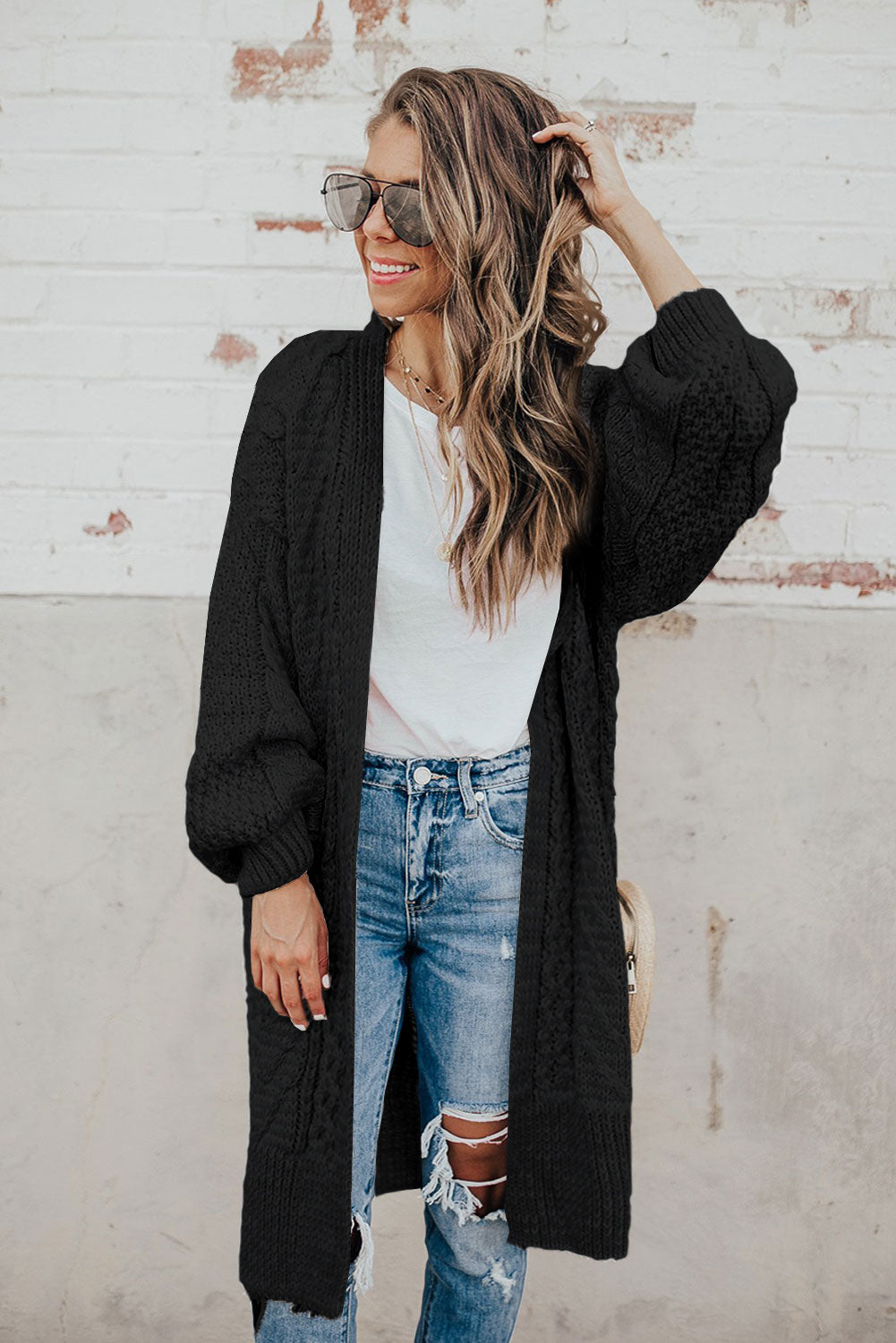 Long Knitted Cardigan