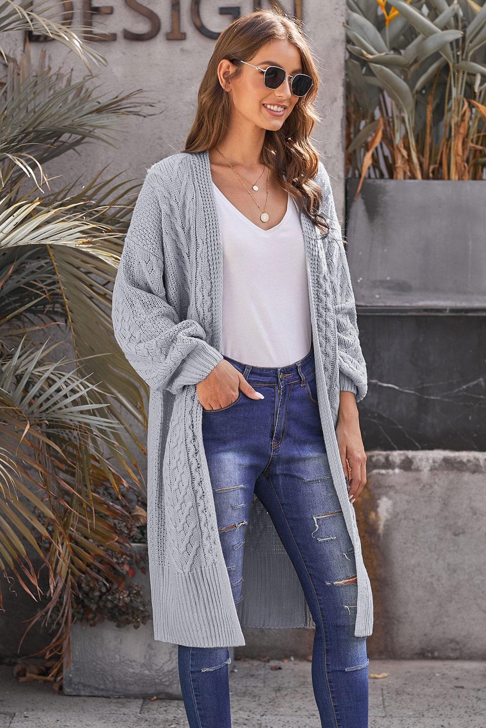 Long Knitted Cardigan