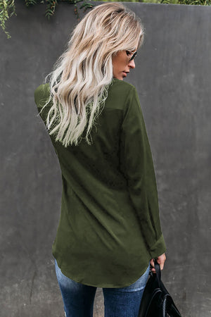 Tops 1982byree Twisted Button Down
