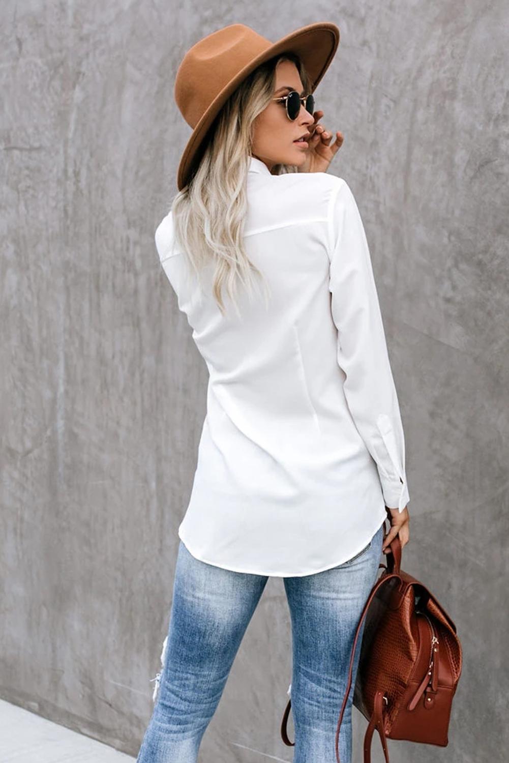 Tops 1982byree Twisted Button Down